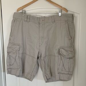 Polo Ralph Lauren Vintage Classic Cargo Tan Khaki Shorts‎ Men’s Size 42